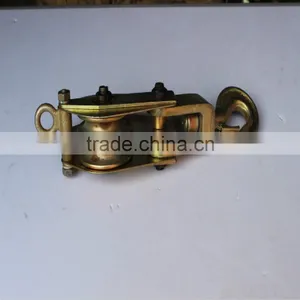 10KN Two Sheave Steel Hoisting Pulley Block for 6mm Wire Rope thumbnail-1