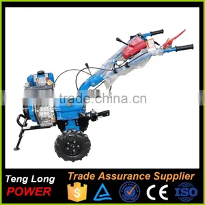Gear Transmission Diesel Fuel Power Engine Rotary Tiller Cultivators With Plough For Sale thumbnail-2