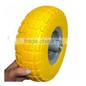 10 Inch 4.10/3.50-4 pu Foam Pneumatic Rubber Wheel Tire thumbnail-3