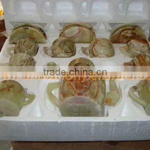 Buy Cheap NATURAL COLOR ONYX TEA SETS HANDICRAFTS thumbnail-4