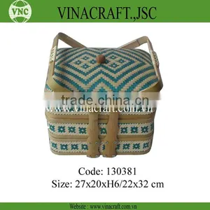 Gree Bamboo Lunch Box With Lid thumbnail-1