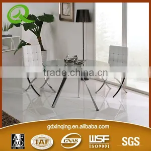 TH314 Tempered Glass Dining Table Set China Dining Table Set thumbnail-2