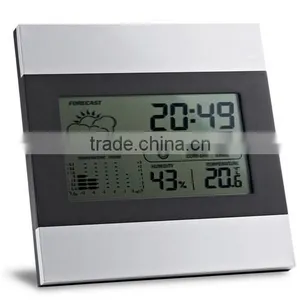 Hot Square Table Clock With Temperature and Humidity With High Quality thumbnail-1