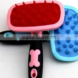 CY108 Pet Comb Mucous Wool Implement Silicone Comb Cat and Dog Fur Cleaner Pets Hair Comb thumbnail-6