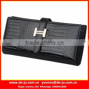 Unisex Leather Quilted Long Wallet thumbnail-1