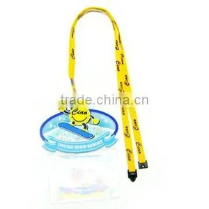 1C Silk Printing Lanyard With PVC Plate thumbnail-1