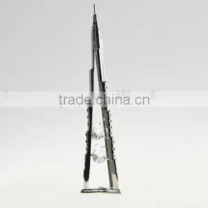 Chromed Plated Dubai Burj Khalifa Stand With Crystals From Swarovski thumbnail-4