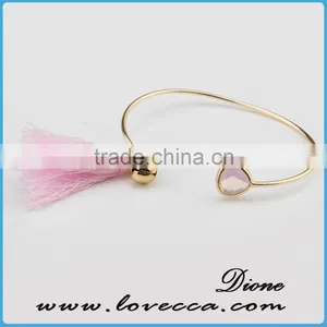 2017 Gold Plated Fashion Stone Bangle Bracelet thumbnail-2