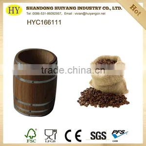 Wholesale Cheap Decorative Mini Wooden Coffee Beans Barrels thumbnail-2