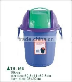 Hot Sale Plastic Garbage Can Waste Bin With Lid thumbnail-1
