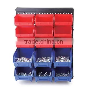 15 Plastic Storage Bin Kit, Wall Mount Parts Bins,combination Boxes(202715) thumbnail-1