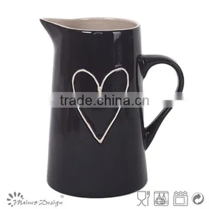 Hot Selling Delicate Handpainting Stoneware Houseware Ceramic Pitcher thumbnail-1