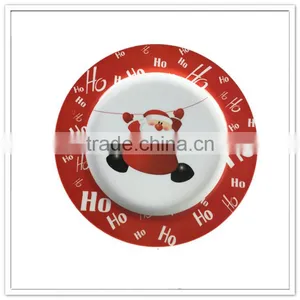 Fiestaware Family Use Tableware Snowman Print Red Round Santa Claus Christmas Dishes Sets thumbnail-2