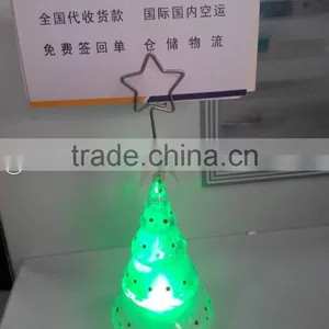 Led Acrylic Plastic Mini Tree Snowman Business Card Holder thumbnail-3