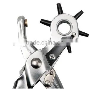6 Sized Heavy Duty Leather Hole Punch Hand Pliers Belt Holes Punches 8" Punch Plier Duty Punching Plier thumbnail-2