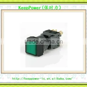 F16-321G Latching Single Pole Push Button Switch Opening and Closing Start Switch 16MM IP65 thumbnail-1