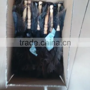 Short Wood Handle Natural OSTRICH Feather DUSTER thumbnail-6