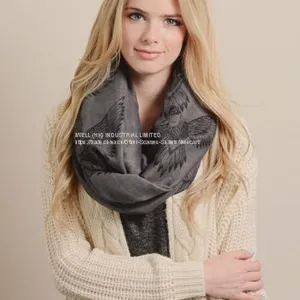 Beautiful Animal Print Cable Infinity Loop Scarf China Supplier thumbnail-1