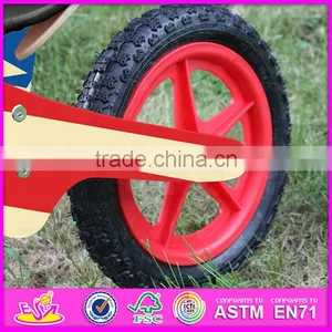 12 Inch Plywood Waterbase Painting Kids Sports Wooden Bicycle,Modern Wooden Walking Kids Balance Bicycle W16C116 thumbnail-4