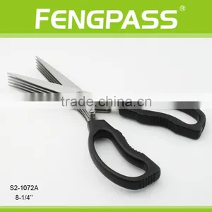 S2-1072A 8-1/4" PP Handle With 5 Blades Stainless Steel Sharpness Shredder Herb Scissors thumbnail-2