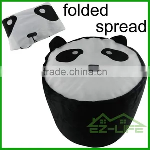 2017 Newest Wholesale Cartoon Thickened Inner Panda Inflatable Ottoman With Pumb thumbnail-1