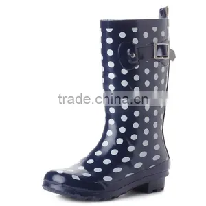 Beautiful Woman Rubber Rain Boots thumbnail-1
