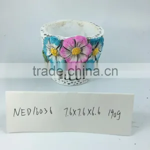 Mini Cement Flower Pot for Home and Garden Decorative thumbnail-3