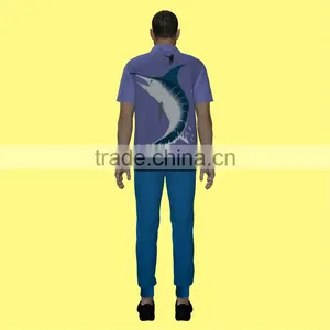 Polo, Men Polo, Wholesale Polyester/cotton Custom Design Fashion Polo MQF-006 thumbnail-3