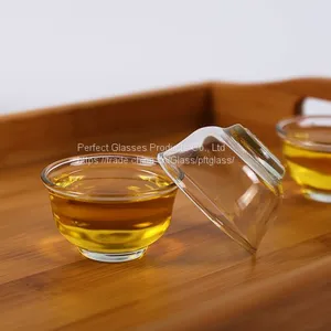 Mini Glass Cup for Coffee and Tea Kungfu Tea Cup Glass Wine Cup Wholesale Glass Cup for Resturant and Hotel thumbnail-1