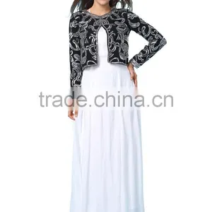 Ladies Fashion Heavy Long Sleeve Sequin Beaded Top thumbnail-2
