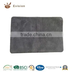 2016 NEW Microfiber Coral Fleece Bathmat With Grey Color thumbnail-1
