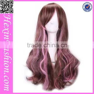 Fashion 70 CM Mixed Color Wig Cap Hairstyles Wholesale thumbnail-1