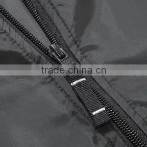 Manufacturer From Jiangxi Men's Waterproof Jacket Black Color Open Fly With Zipper 100% Polyester AC Coated With 1x1 Rib thumbnail-4