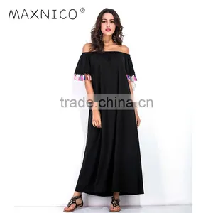Maxnegio Basic Sundress With Tassels for Ladies thumbnail-1