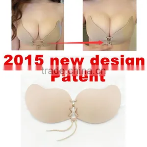 Patented Product Nude Strapless a b c d Bra Silicone Sexy Invisible Bra thumbnail-2