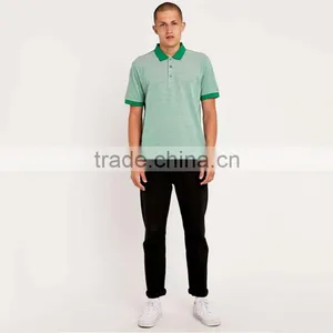 Custom Green Plain Polo Shirt Cheap Uniform Dri Fit Mens Wholesale Shirt thumbnail-2