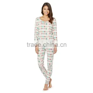 Cream Sheep Two Piece Pyjama Set thumbnail-1