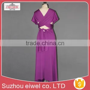 Chiffon Asymmetrical Neck Evening Dress Elegant thumbnail-4