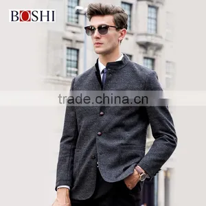 Latest Men Collar Designs Of Stand-away Collar Casual Jacket thumbnail-2