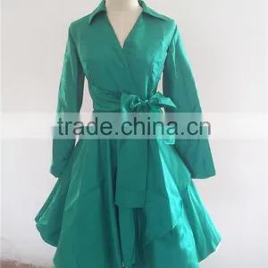 New 40s 50s Lady Wiggle Vintage Retro Style Rockabilly Dress Jive Rockabilly Dress Long Sleeve Dress Special Occasion Dresses thumbnail-1
