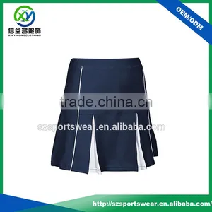 Simple Design A-Line Polyester Spandex Blend Pleated Mini Skort thumbnail-1