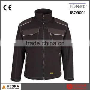Mens TPU and Fleece 3 Layer Anti-abrasion Softshell Jacket Blue Men thumbnail-2