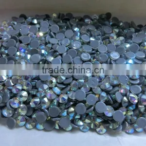 Wholesale AB Color Flat Back Hot Fix Rhinestones Strass thumbnail-3
