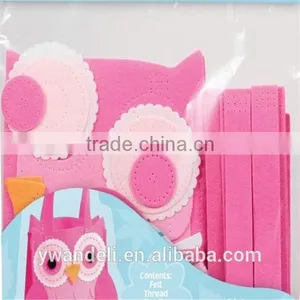 Pink Diy Purse, Make Your Own Purse, Felt Owl Purse With Everything You Need To Sew Sewing A Purse thumbnail-2