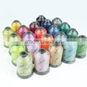 Wholesales 1000m Mini-king Spool 100% Polyester Embroidery Thread for Home Embroidery Machines thumbnail-2