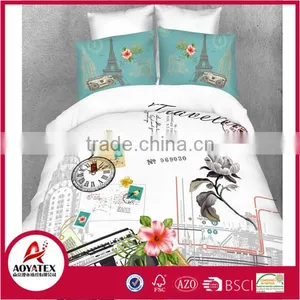 2016 New Style Fashion 13372 60*40s Reactive Printed 3D Bedding Sets thumbnail-4