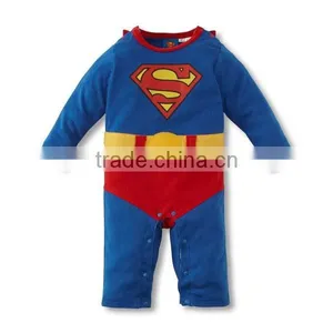 2016 Cartoon Superman Cotton Baby Boy Romper thumbnail-2