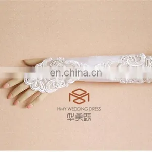 Pretty Gloves for Wedding SHMY-V004 Ivory Lace Bridal Gloves thumbnail-1
