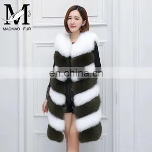 2015 Top Grade 100% Real Fox Fur Vest Natural Fur Vests Fox Fur Waistcoat thumbnail-4