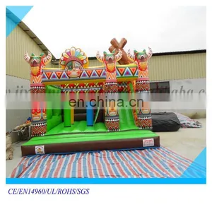 Peking Opera Theme Inflatable Bouncy Castle Slide/cheap Price Bouncy Castle for Kids thumbnail-1